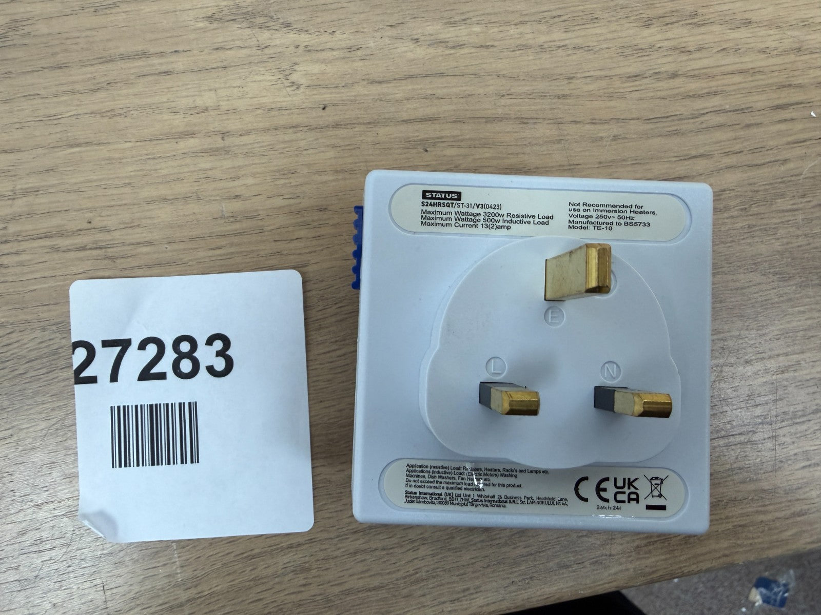 STATUS Timer Switch Square