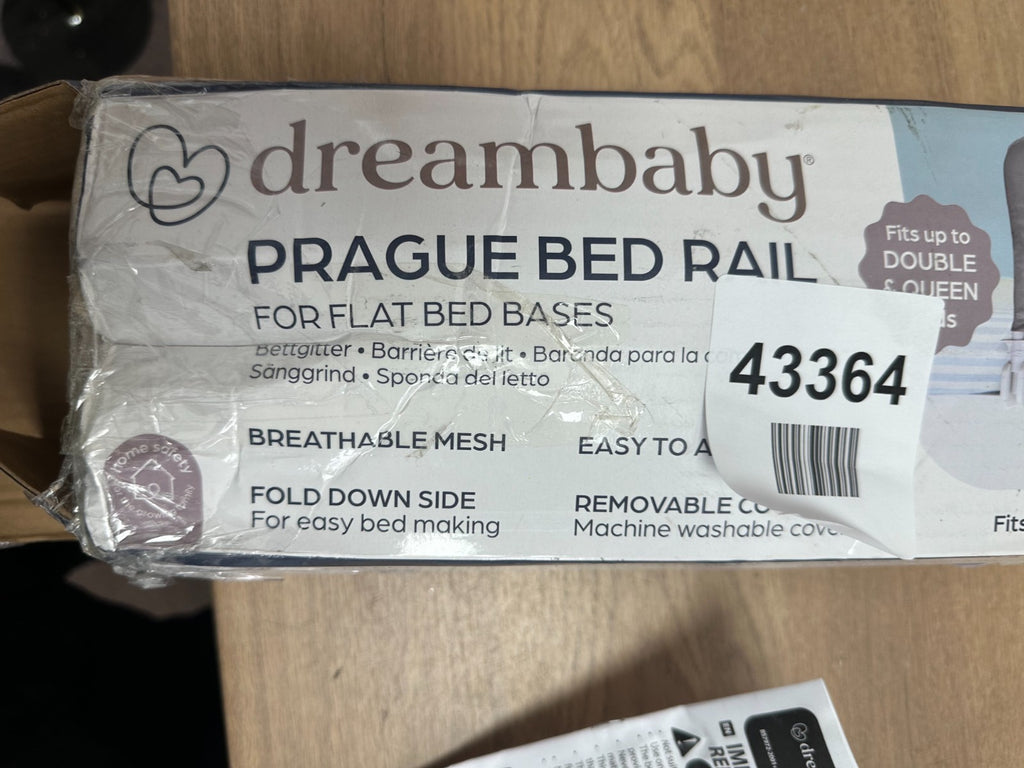 Dreambaby Prague Toddler Bed Rails Guard Foldable, Portable, 110 x 45.5 Cm