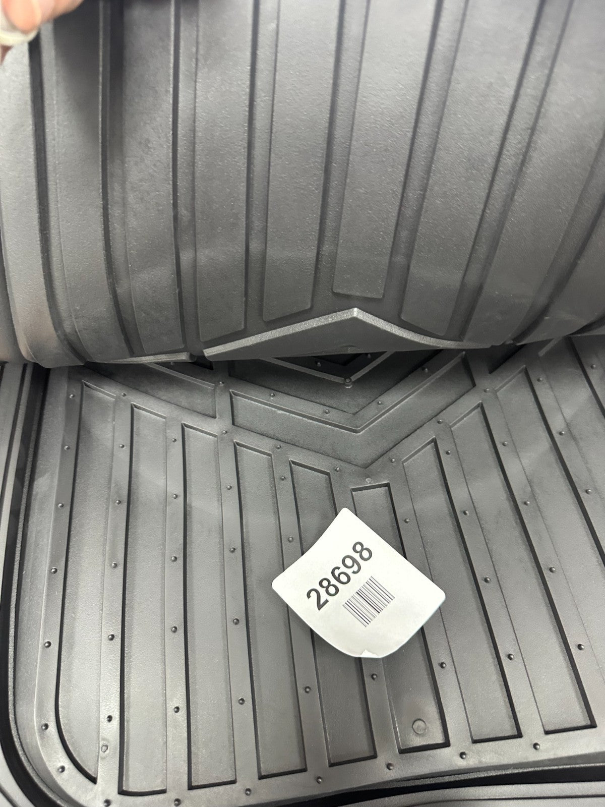 Amazon Basics 3-Piece All-Season Heavy Duty Rubber Floor Mat for Cars
