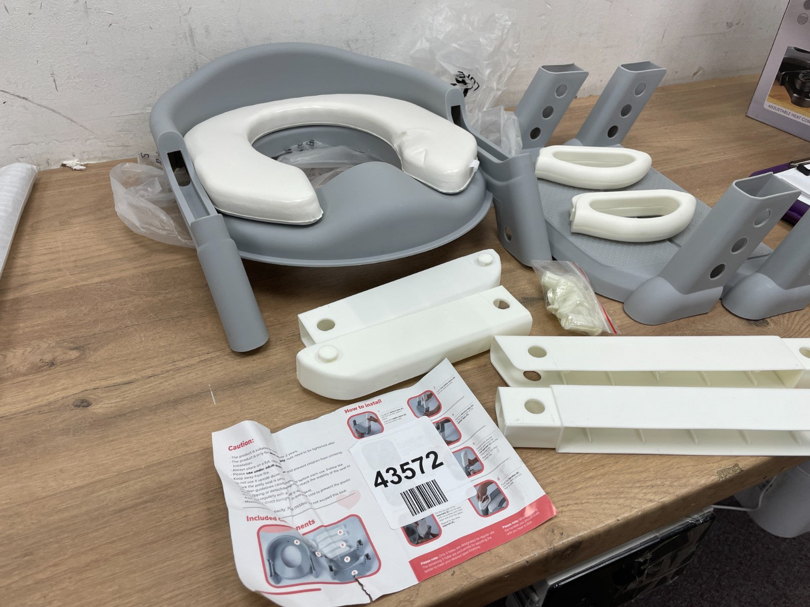 Adjustable Potty Ladder Seat for Toilet Training with Steps