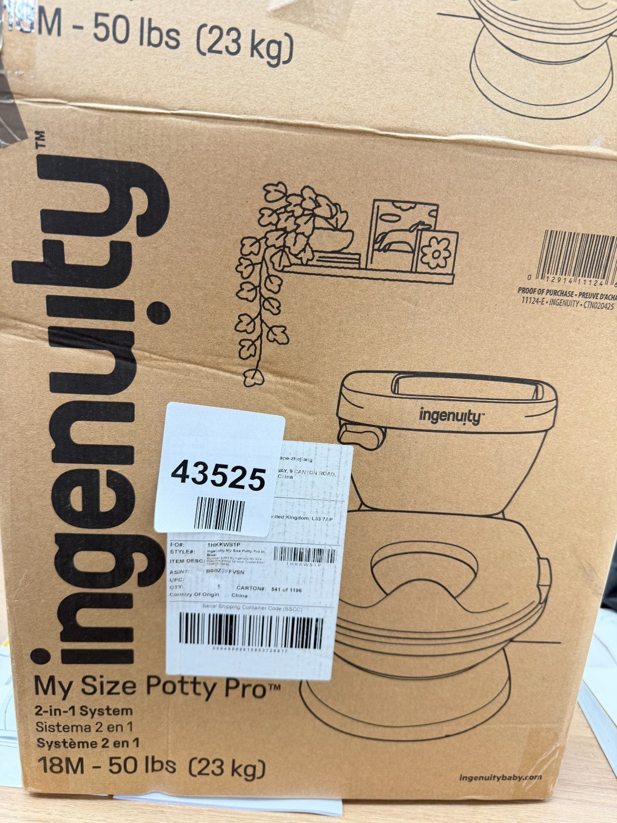 Ingenuity My Size Potty Pro 2-in-1 Potty Training Toilet