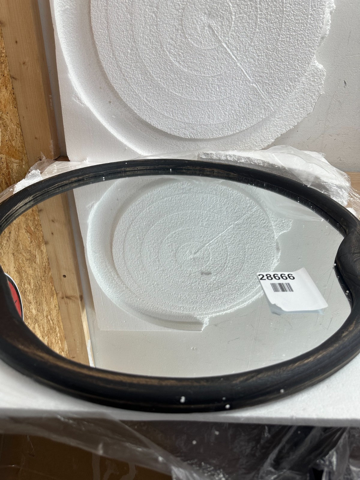 mirror ukd-g-yuan gu 60cm brown frame bedroom vanity mirror