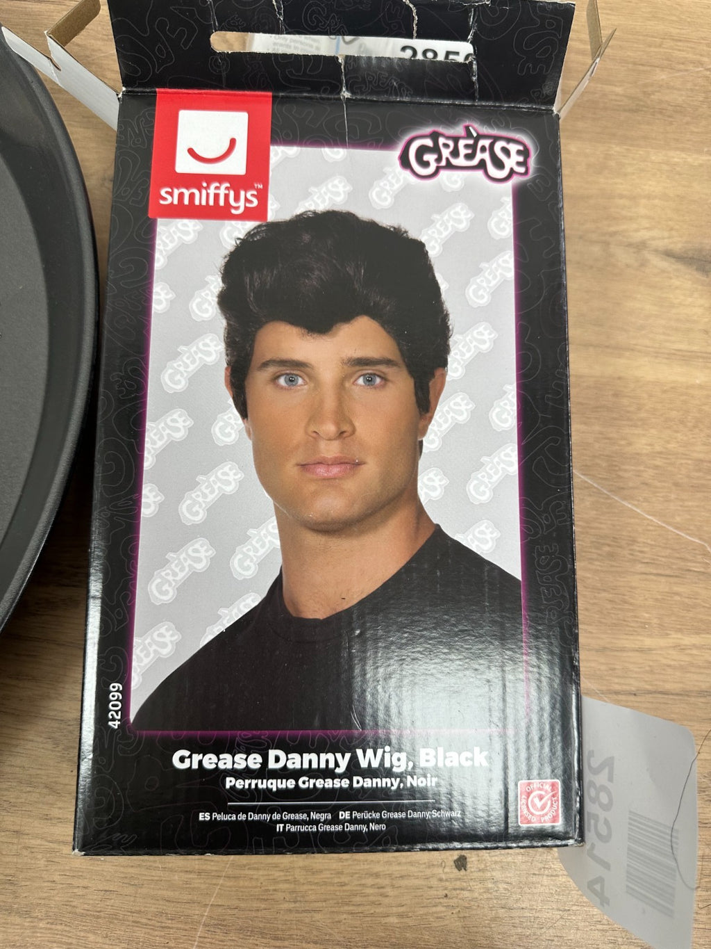 Smiffys Grease Danny Wig in Black for Adults, T-Bird Quiff and Danny Zuko Hairst