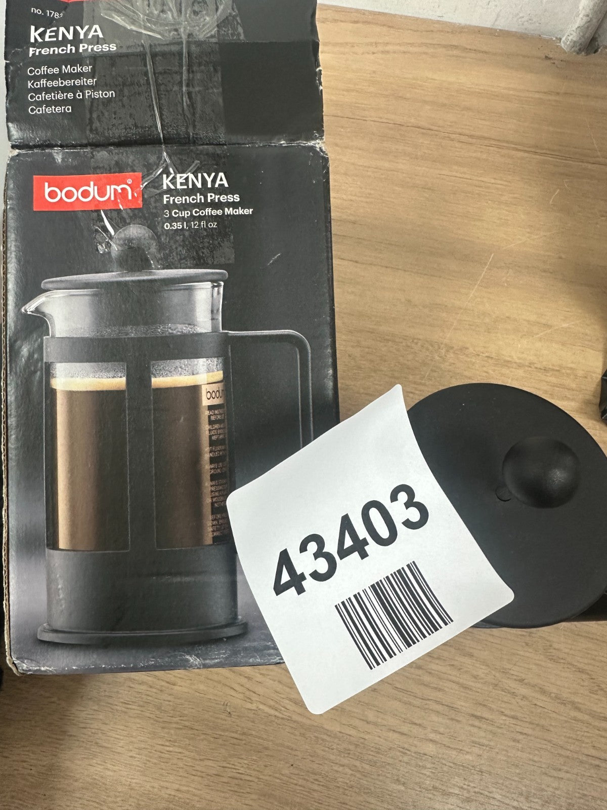 Bodum Kenya 3-Cup French Press Coffee maker