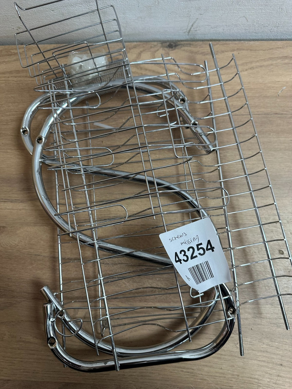 Two Tier Dish Drainer Rack Silver, Bowls Dishes Plates Cup Holder with Drip Tray