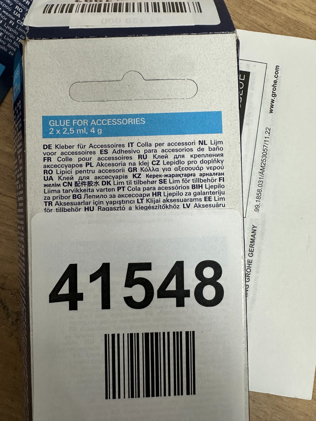 GROHE Quickfix Adhesive for Bathroom Accessories