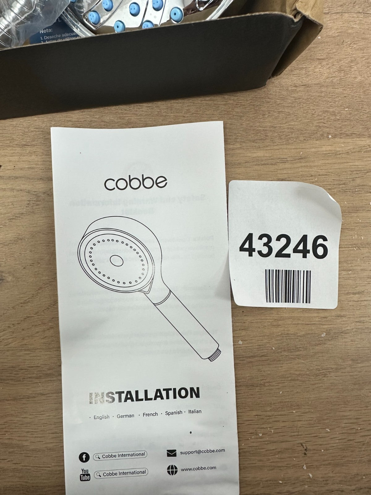 Cobbe Hard Water Filter Shower Head Hose