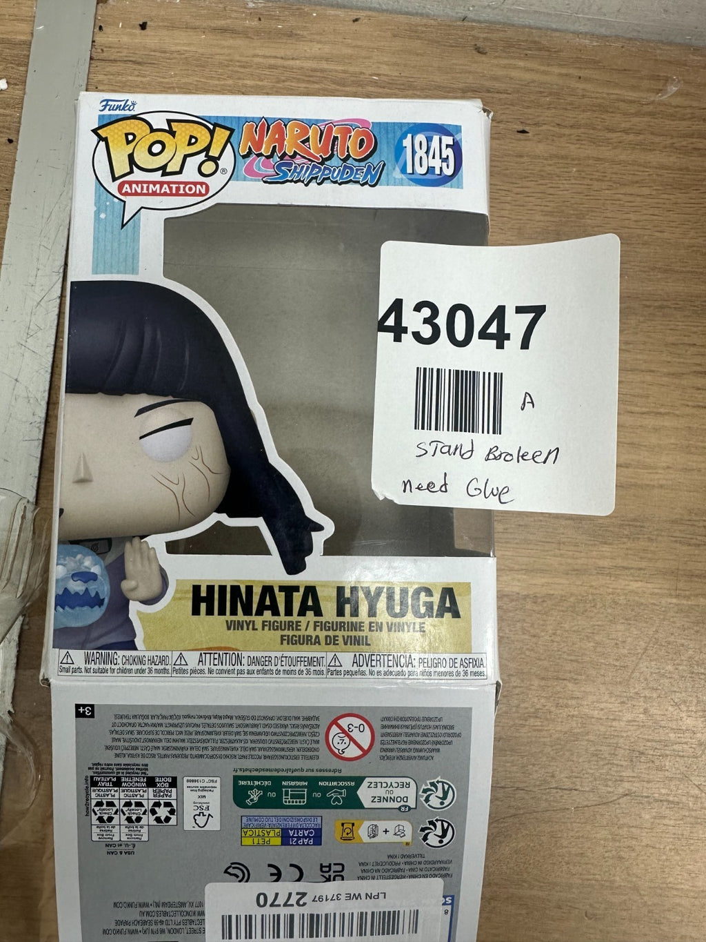 Funko Pop! Animation - Naruto Shippuden - Hinata Hyuga 1845- Stand broken