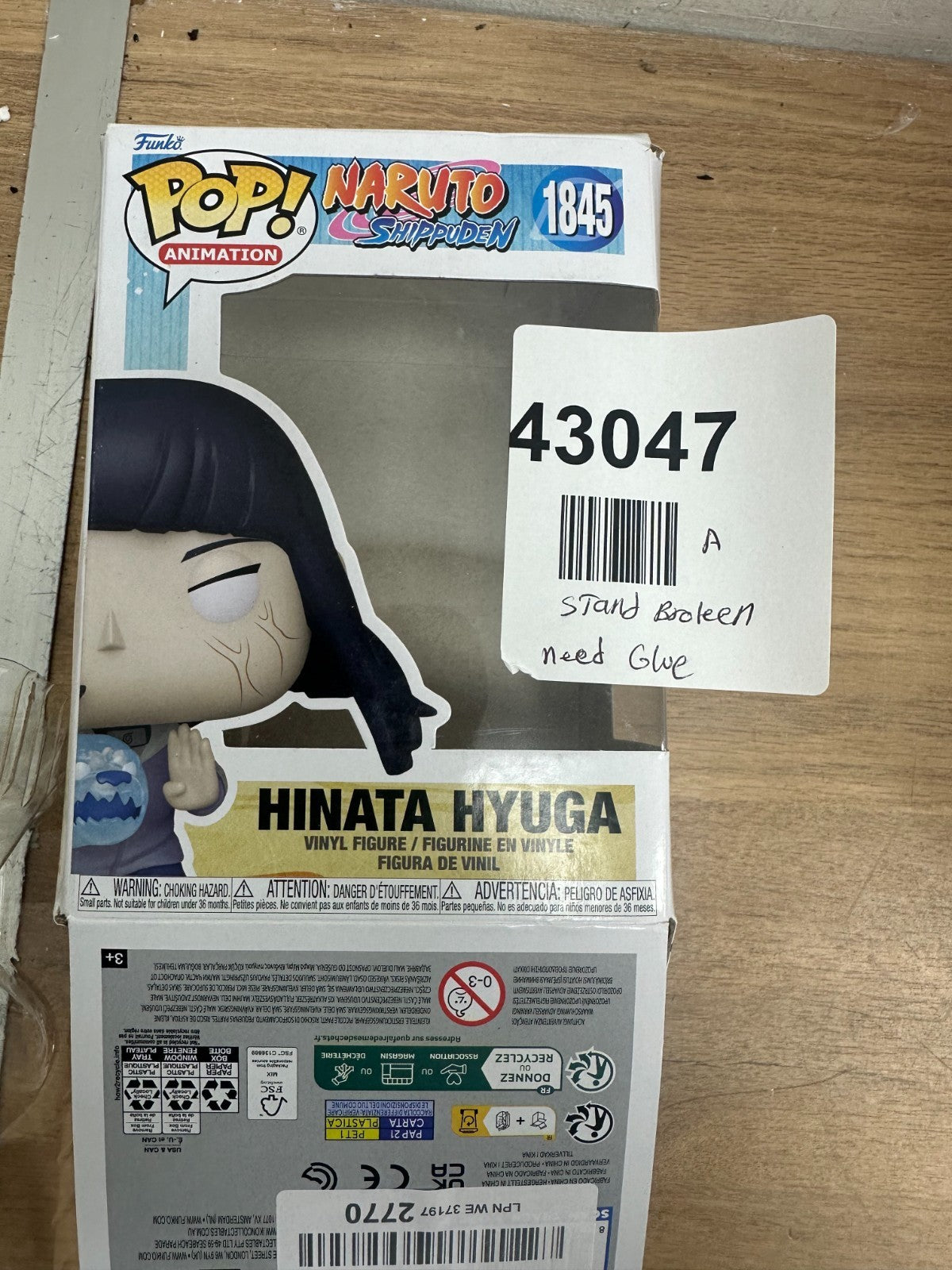 Funko Pop! Animation - Naruto Shippuden - Hinata Hyuga 1845- Stand broken