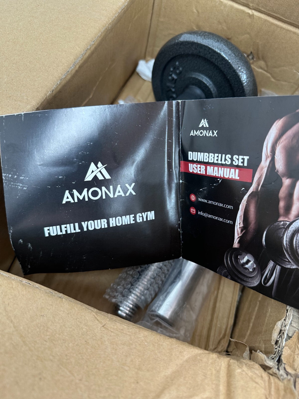Amonax dumbbells set