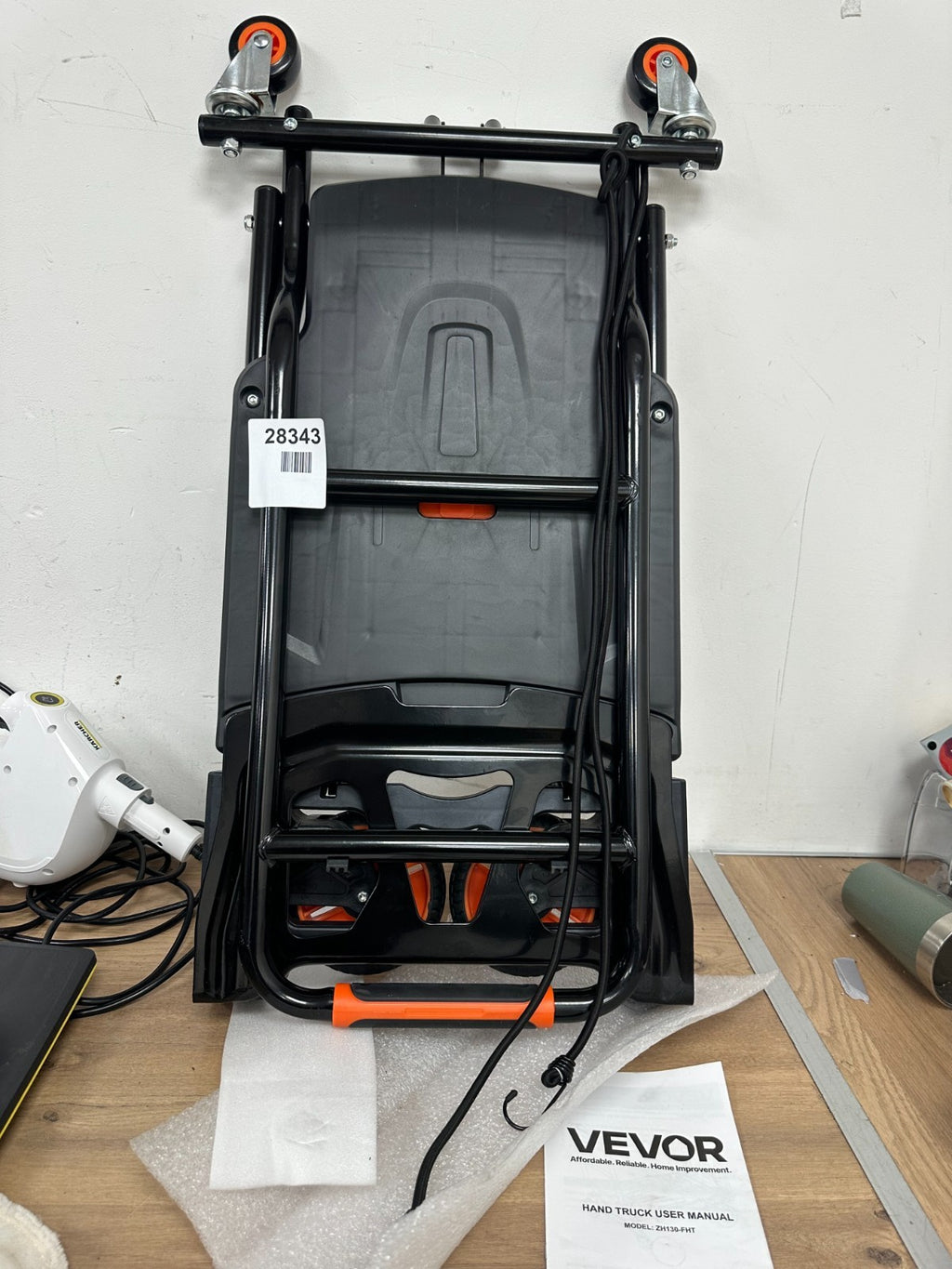 VEVOR 2-in-1 Aluminum Hand Truck - 300 lbs Capacity Convertible Platform Cart an