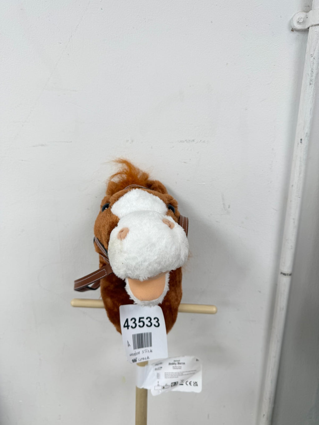 Toyrific Hobby Horse Toy with Sounds- Wooden stick cracked