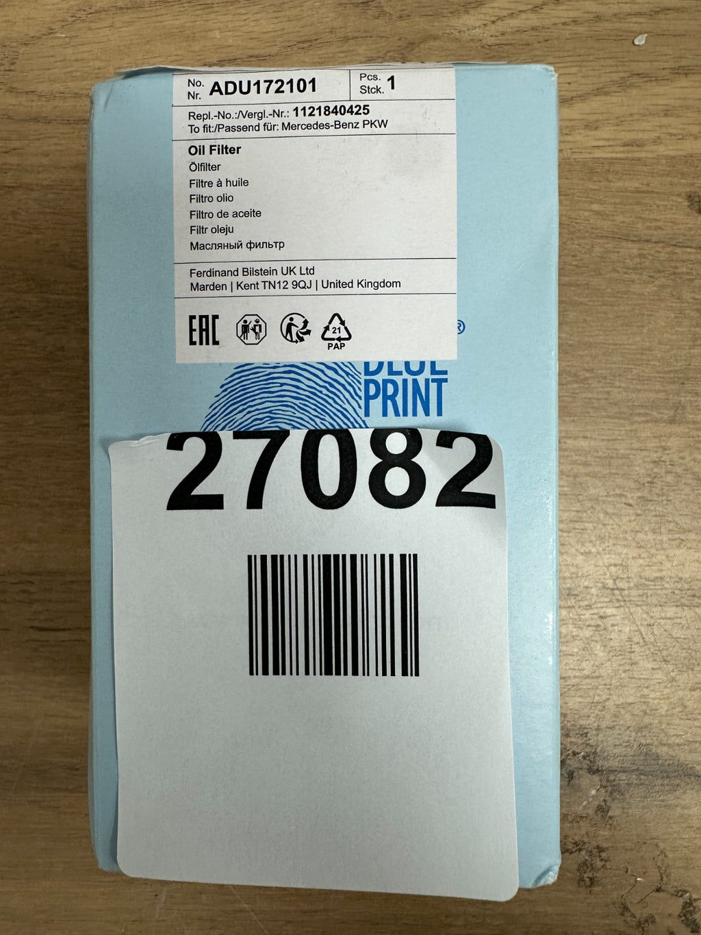 Blue Print ADU172101 Oil Filter