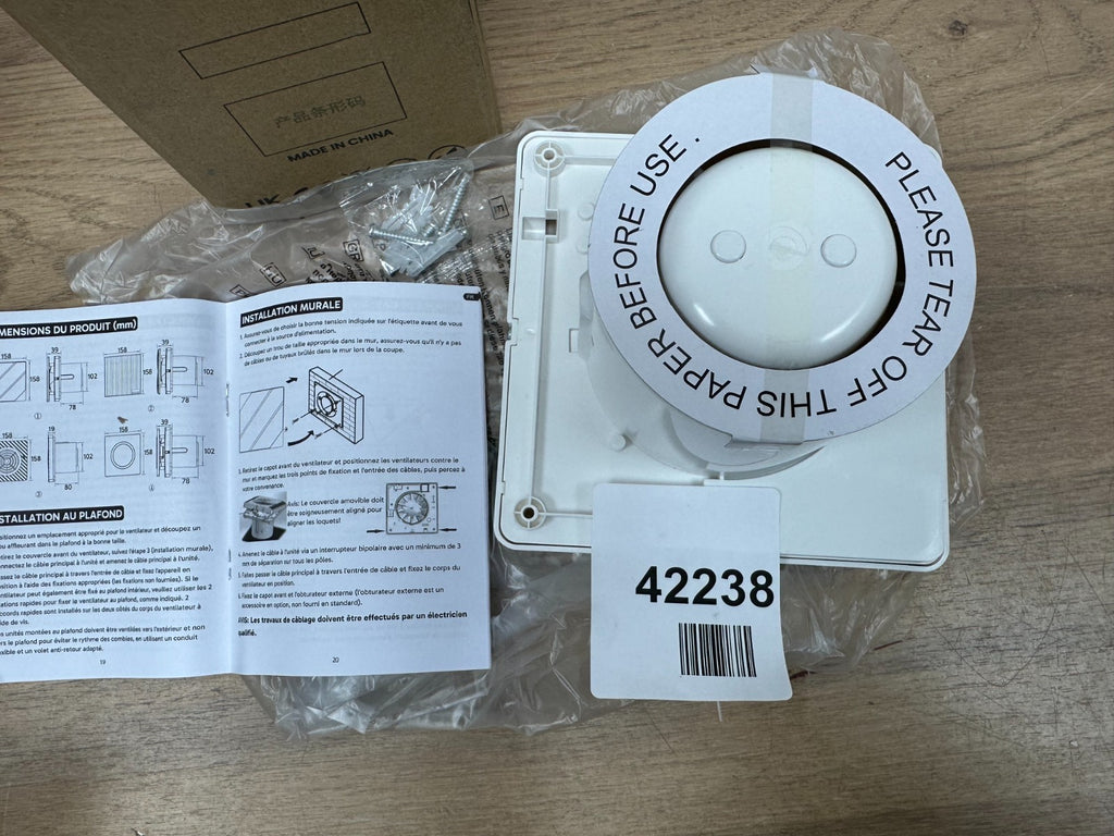 Hon&Guan Smart 102mm Bathroom Extractor Fan 4"