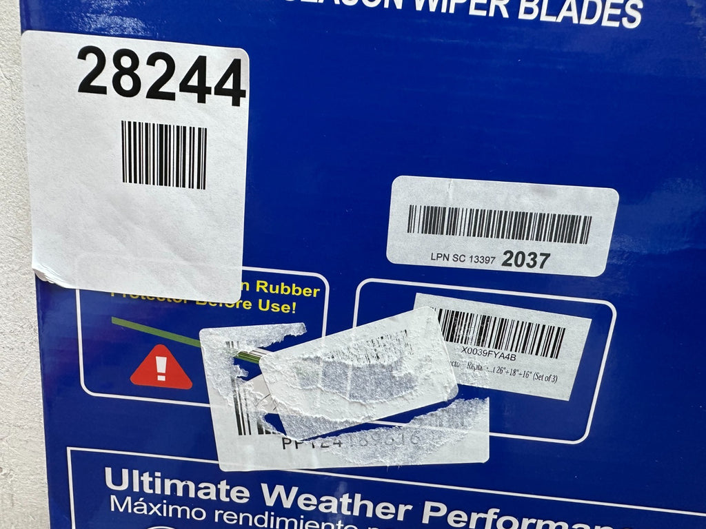 ‎ANRDDO 3 Wipers Replacement ‎Toyota Rav4 2001-2005,Highlander 2001-2007 ‎22"