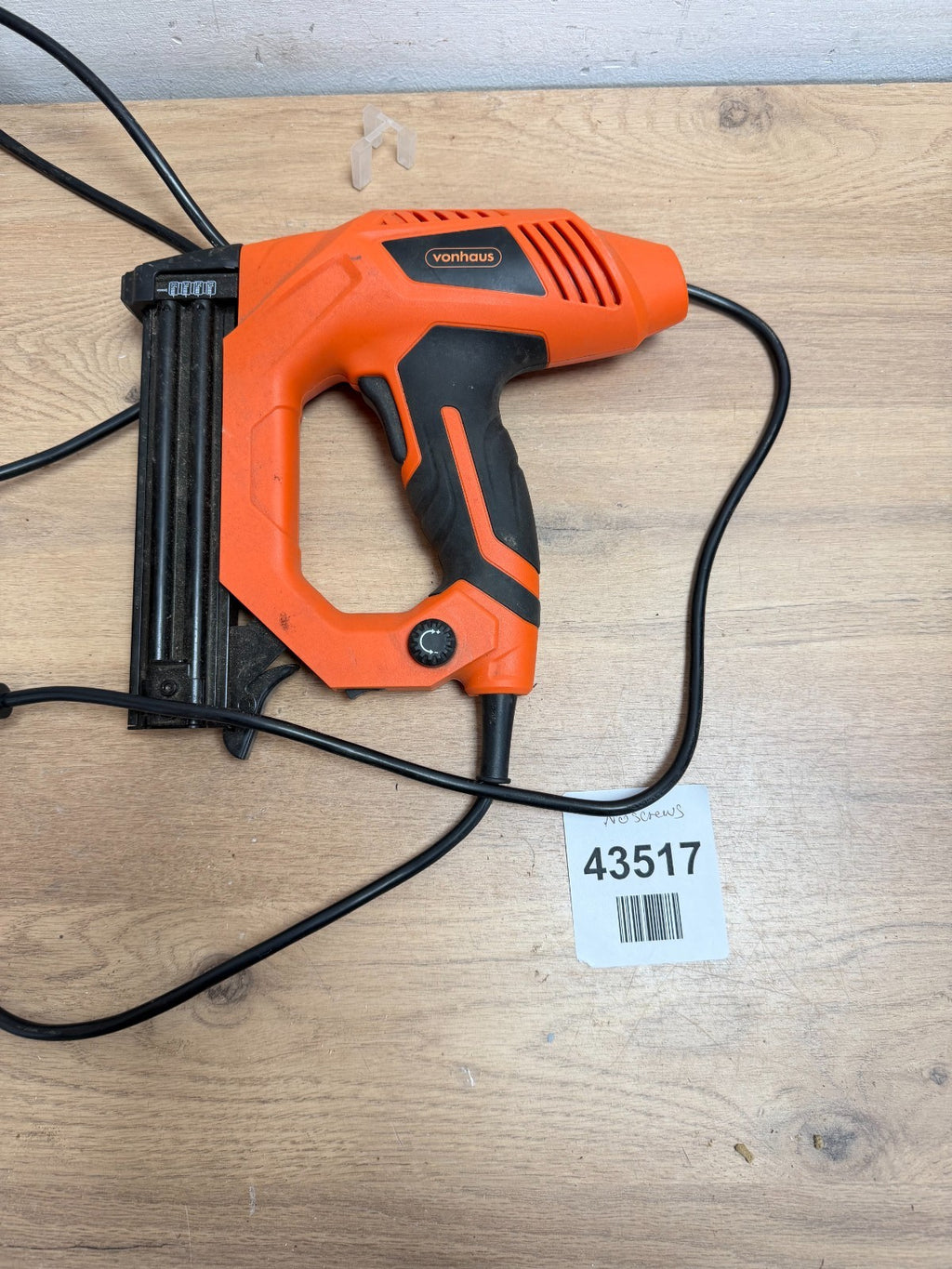 Vonhaus Electric Nail Gun 9A 2-in-1 Brad Nailer / Electric Staple Gun- No screws