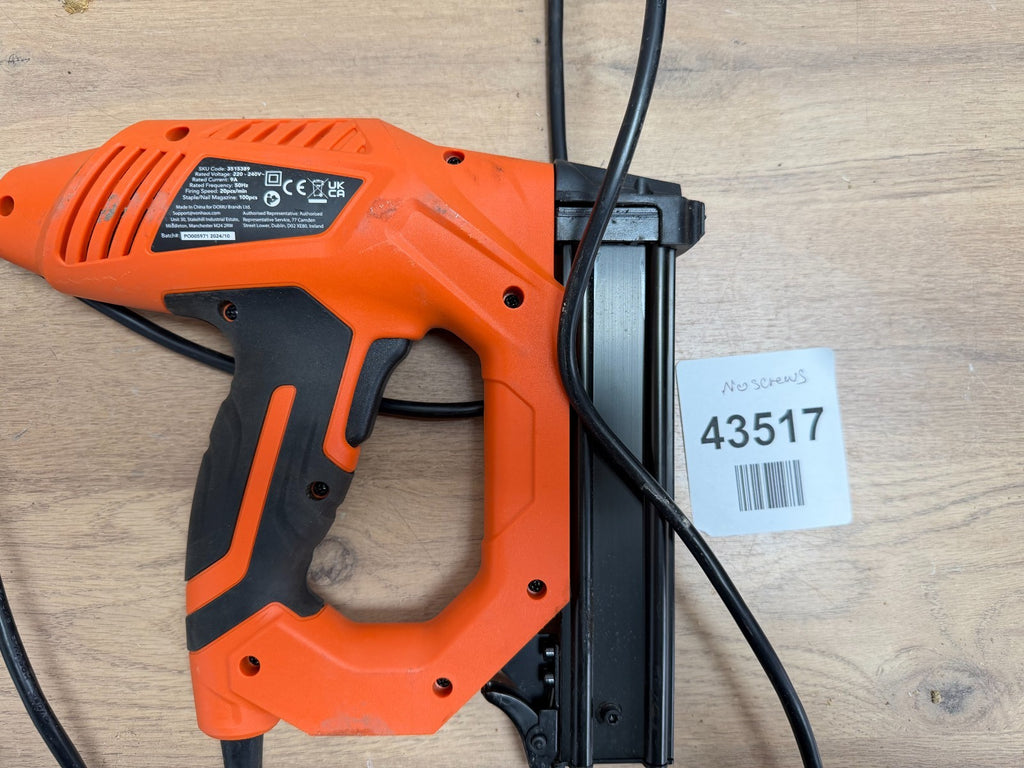 Vonhaus Electric Nail Gun 9A 2-in-1 Brad Nailer / Electric Staple Gun- No screws