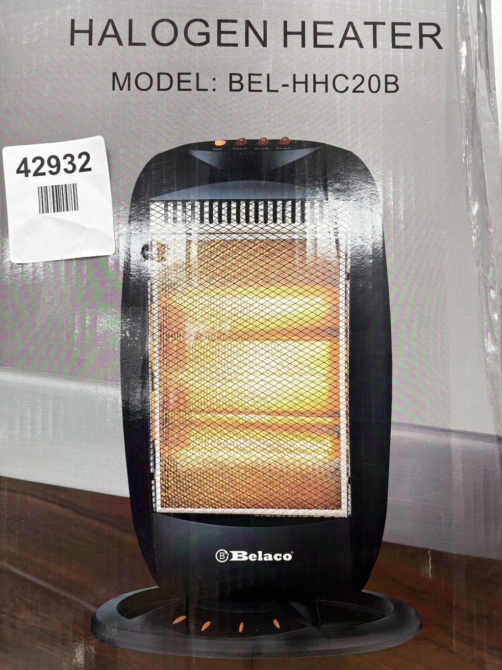 Belaco Halogen electric Heater portable heater BEL-HHC20B