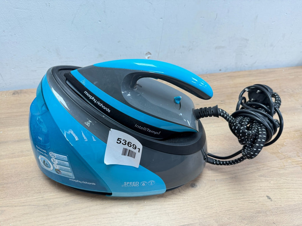 Morphy Richards Speed Pro IntelliTemp 332103 Steam Generator Iron Black & Teal