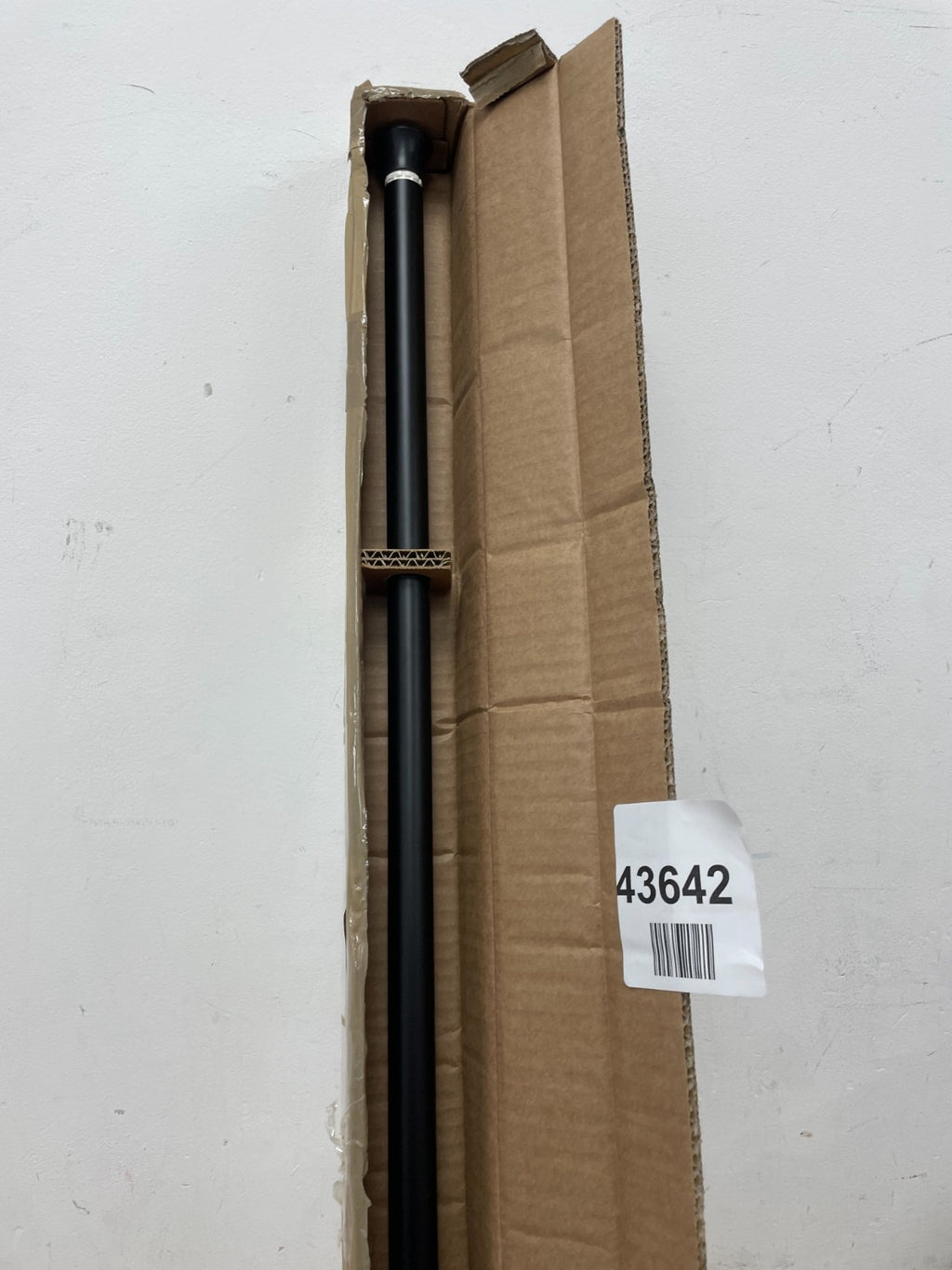 Amazon Basics Shower Curtain Tension Rod - Black — New (other) (photo 3)