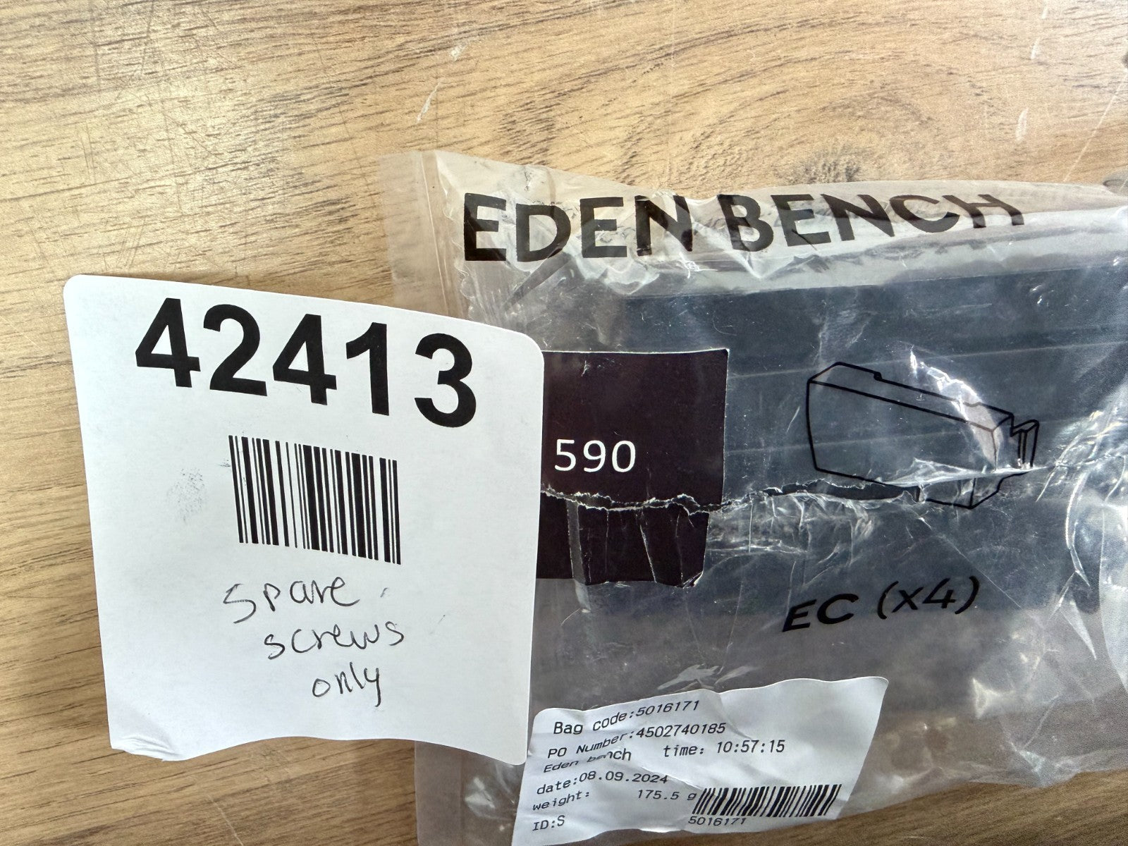 Eden bench screws
