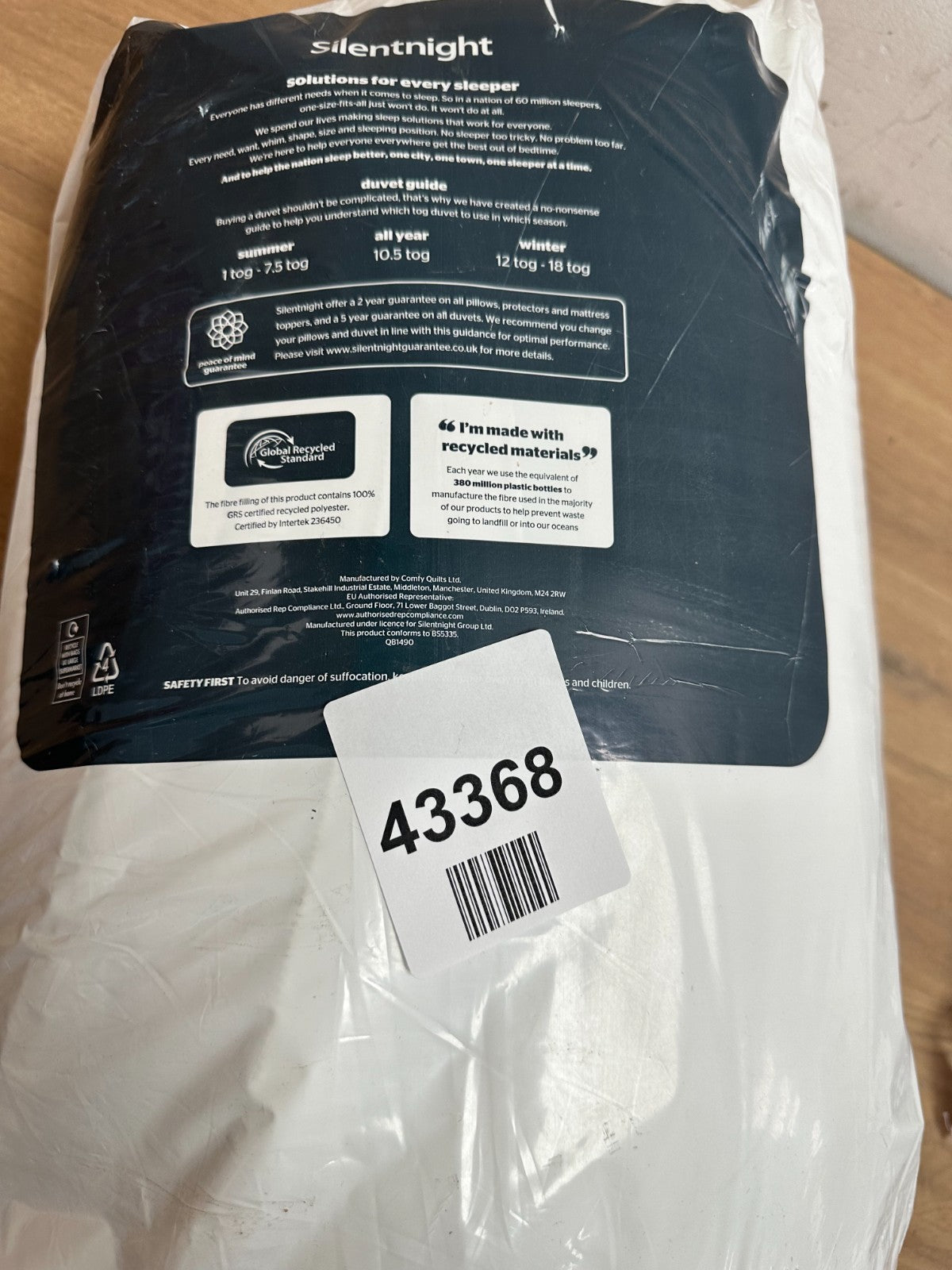 Silentnight Deep Sleep Duvet - Double — New (other) (photo 2)