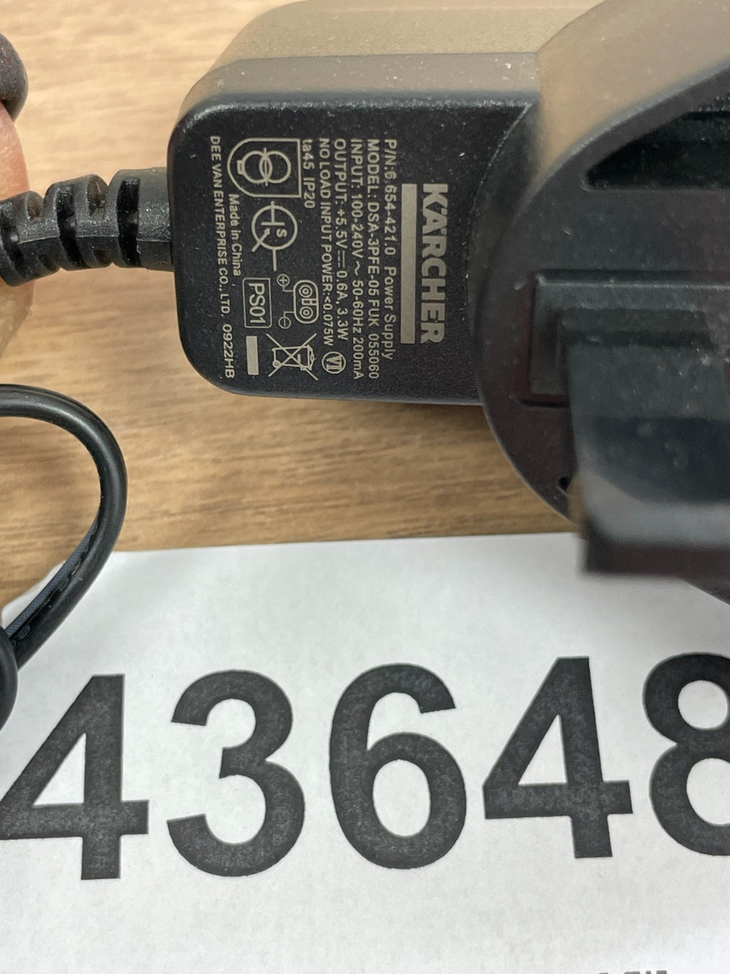 Genuine Karcher DSA-3PFE-05 FUK 00 Power Adapter — New (other) (photo 6)