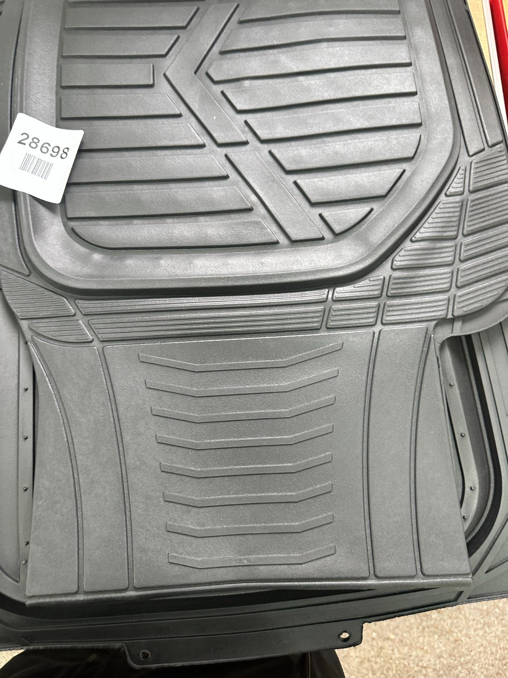Amazon Basics 3-Piece All-Season Heavy Duty Rubber Floor Mat for Cars