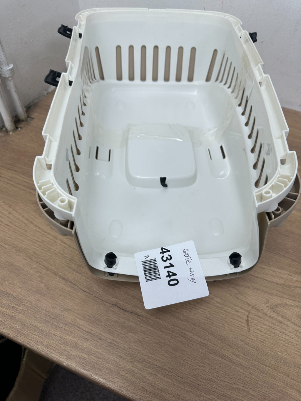 Kerbl Pet Carrier Transport Box 45x30x30 cm Cream Taupe for Small Animals