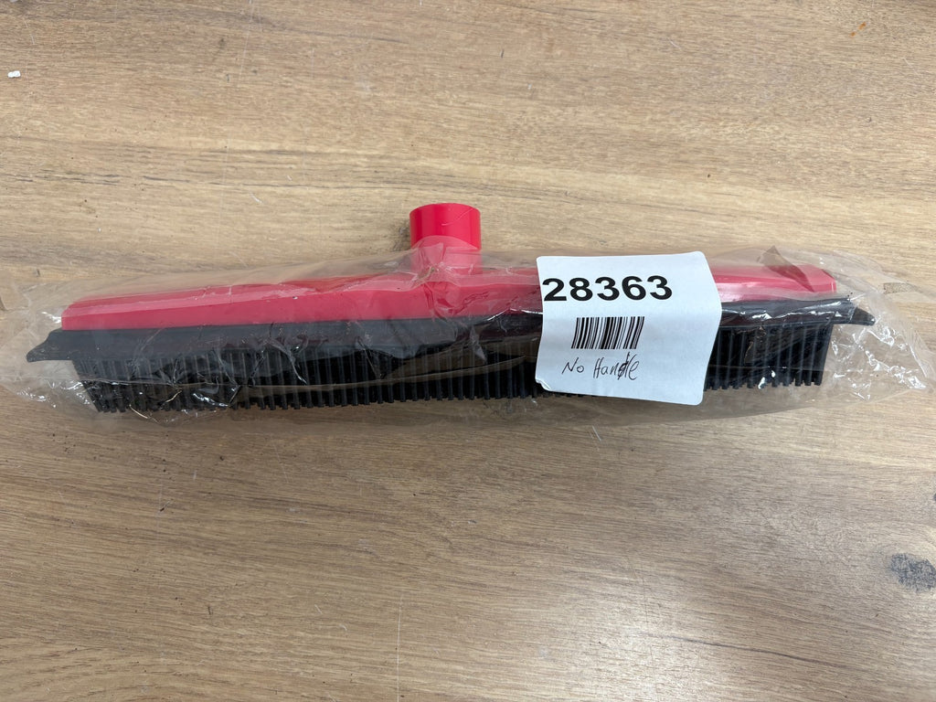 Rubber Broom Black/Red without handle