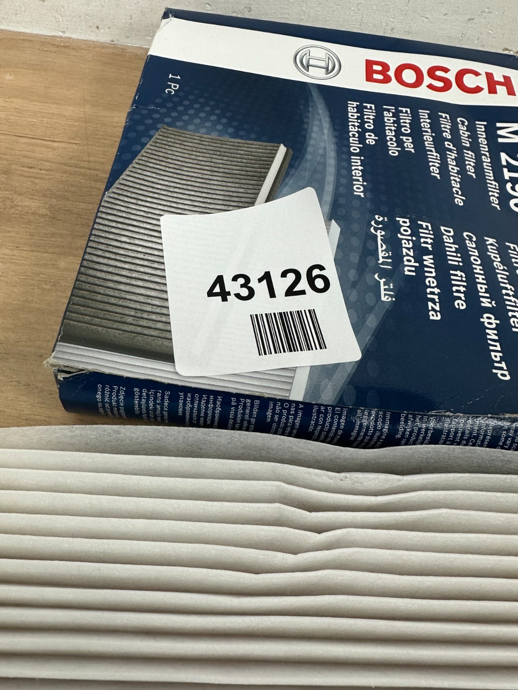 Bosch M2190 Cabin Filter
