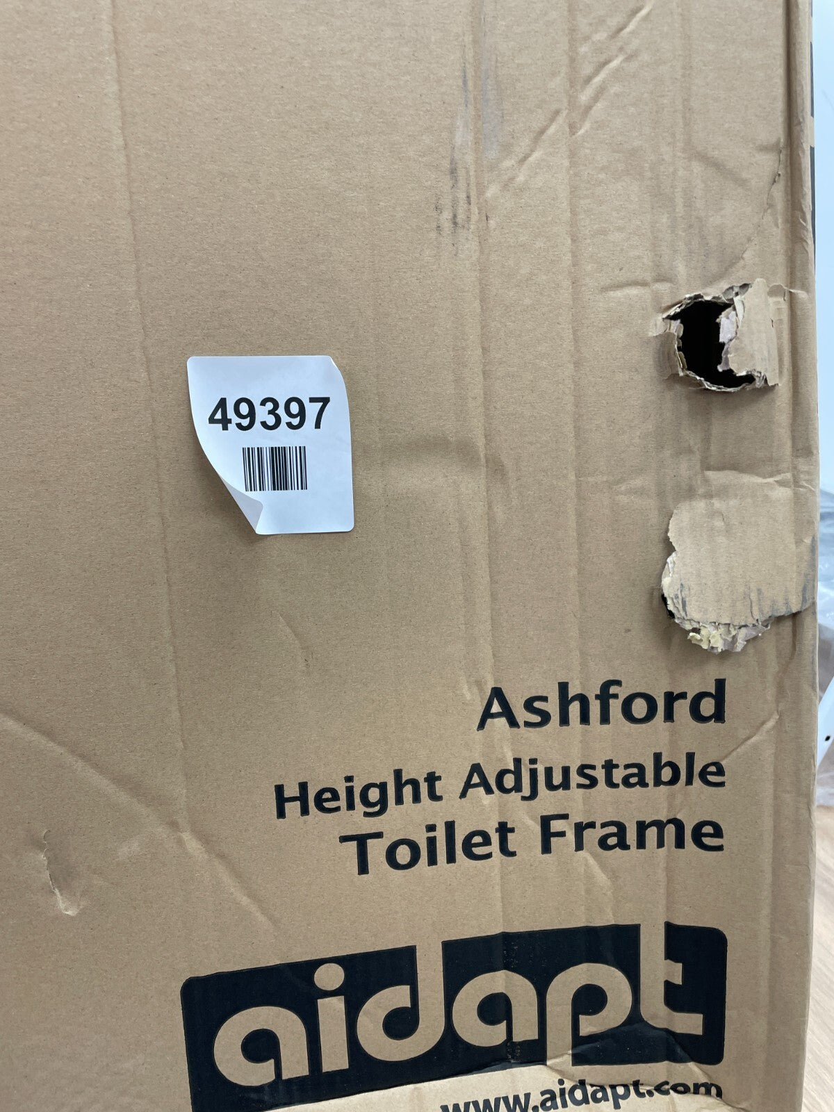 AIDAPT Ashford Height and Width Adjustable Toilet Frame VR205SP
