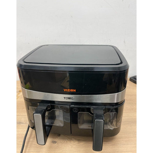 Tower T17100 Vortx Vizion 9L Dual Basket Air Fryer with Digital control panel